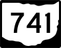 State Route 741 marker