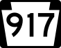 PA Route 917 marker