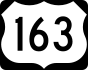U.S. Route 163 marker