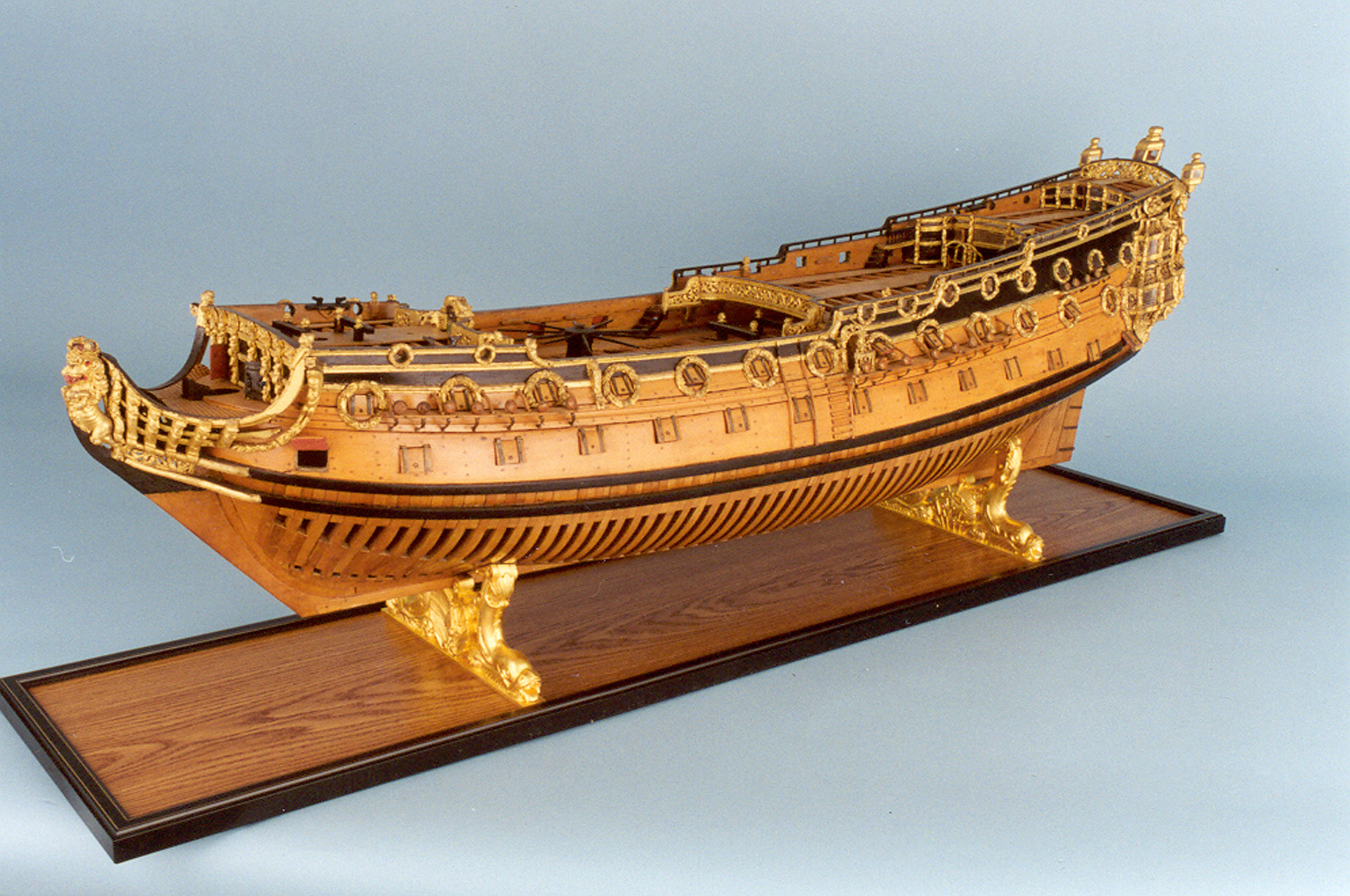 Wooden model ships