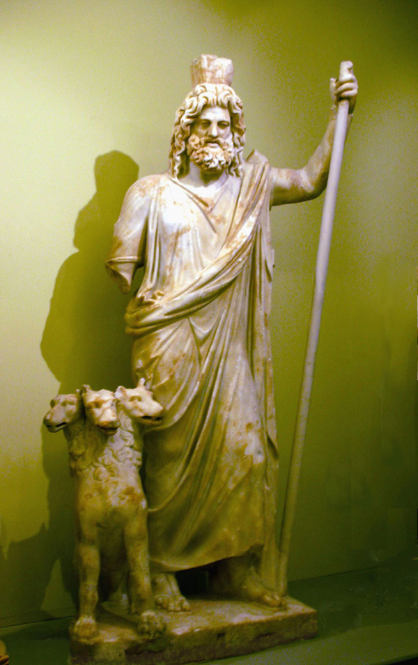 Hades with Cerberus  Heraklion Archaeological Museum 
