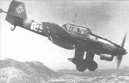 Junkers 87 Stuka dive bomber.  