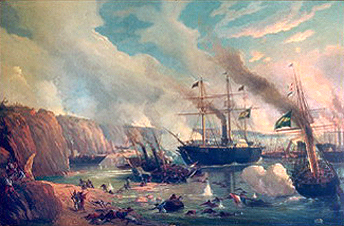 Brazilian Navy , battle of Riachuelo at the War of the Triple Alliance ...