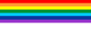 Proposal №2 for the Flag of Crimea – White flag with seven rainbow colors at the top.