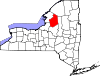 State map highlighting Lewis County