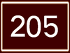 Route 205 shield