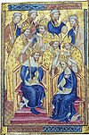 Richard II, the so-called 'Westminster Portrait', painted by an unknown artist working in the International Gothic style, 1390s