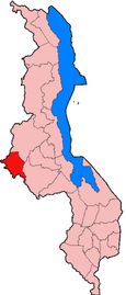 Location of Mchinji District in Malawi