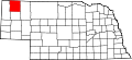 State map highlighting Dawes County