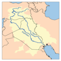 Map indicating the Tigris
