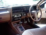 Brown automobile interior