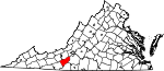 State map highlighting Floyd County