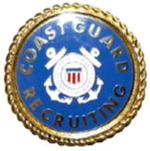 USCG Recruiter Badge with Wreath