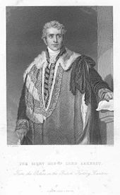  An engraving of a wealthy young man wearing the robes of a member of the House of Lords