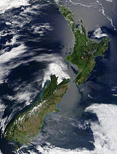 Photo of New Zealand from space.