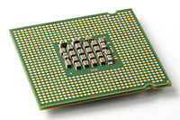 Bottom view of an Intel Pentium 4 Prescott 640 model