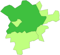 Oakham Rural District within Rutland in 1971
