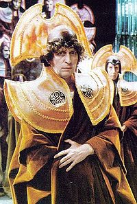 The Doctor in his Time Lord regalia