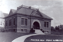 A Photograph of the Presque Isle Free Library, 1947.
