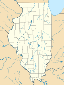 Map showing the location of Coffeen Lake State Fish and Wildlife Area