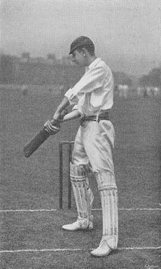 Ranji 1897 page 311 H. D. G. Leveson-Gower's push-stroke in the slips.jpg