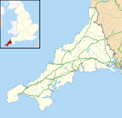 Mitchell is located in Cornwall