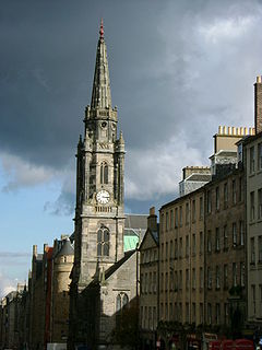 looking down The Royal Mile with Tron Kirk in view