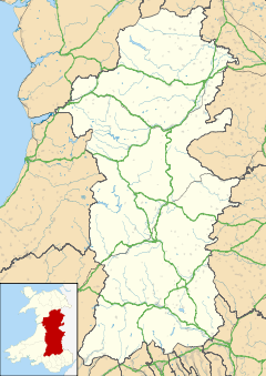 Morben is located in Powys