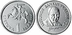 1 litas coin - Jurgutis (1997).jpg