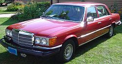 North American-spec 1978 450SEL 6.9 featuring four sealed-beam headlights and larger bumpers than European-spec