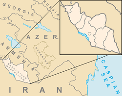 Location of Nakhchivanin the South Caucasus region