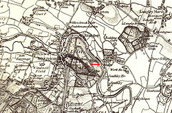  An old map of Berkshire centred on the middle of Datchet