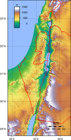 Topography Israel