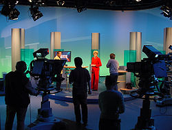 A television studio