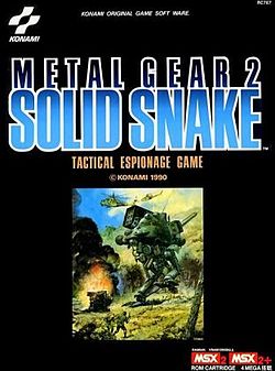 Metal Gear 2: Solid Snake cover art.