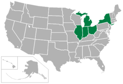 Mid-American Conference locations