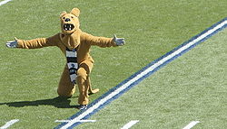 The Nittany Lion mascot at the 2007 season opener