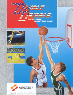 U.S. arcade flyer of Double Dribble.