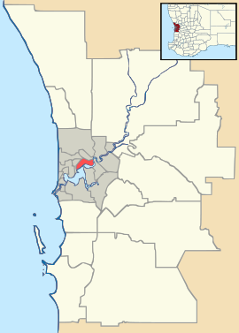 Cloverdale is located in Perth