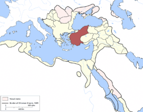 Location of Anatolia Eyalet