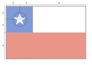 Construction of the Chilean flag.