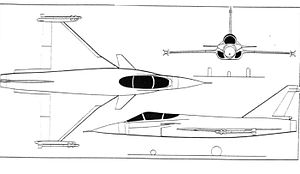 Orthographically projected diagram of the Novi Avion
