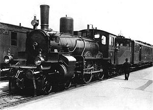 Prussian S3 photographed in 1895 at Berlin-Charlottenburg