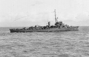 Tills (DE-748) underway in the Pacific during World War II