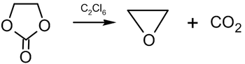 Decomposition of ethylene carbonate