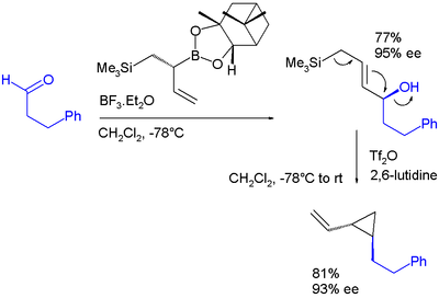 Double allylation reagent based on boronic ester