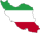Flag-map of Iran