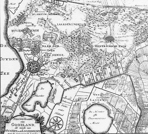 Historical map of Het Gooi