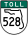 State Road 528 toll marker