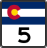 State Highway 5 marker